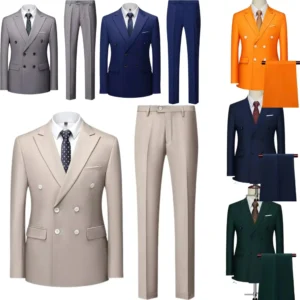 Formal Men's Tuxedo Peaked Lapel 2 Pieces Suits Blazer and Pants Elegant Tuxedo Set Classic Wedding Dresses Business - Image 1