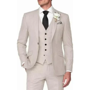 Formal Men's Suits Regular Tuxedo Notched Lapel Suits for Men 3 Pieces Blazer Vest and Pants Set Wedding Dresses Party Blazers - Image 4