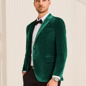 Velvet Suits for Men Tuxedo Set Single Blazer High Quality Wedding Tuxedo Suits for Men Business Stage Costume Groomsmen - Image 3