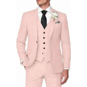 Formal Men's Suits Regular Tuxedo Notched Lapel Suits for Men 3 Pieces Blazer Vest and Pants Set Wedding Dresses Party Blazers - Image 5
