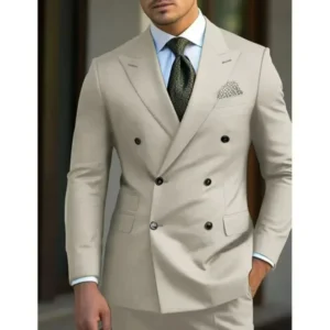 Classic Mens Suits Slim Fit 2 Pieces Blazer and Pants Peak Lapel Luxury Men Wedding Dresses Tuxedo Set for Prom Party Business - Image 6