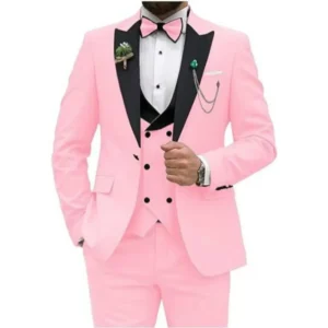 Men's Suits 3 Pieces Blazer Vest and Pants Set Peak Lapel Luxury Tuxedo Suits for Men for Wedding Formal Dresses Business - Image 4