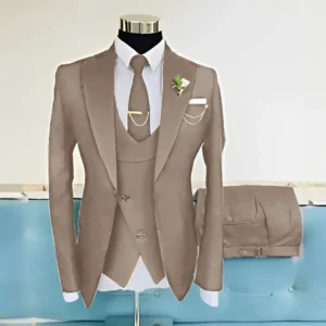 Royal Blue Suit For Men Wedding Dress Groom Tuxedo 3-piece Jacket Pant Vest Formal Elegant Men Customized Suit Terno Masculino - Image 4