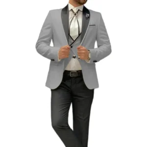 Men's Suits 3 Pieces Blazer Vest and Pant Set Shawl Lapel Regular Suit for Men High Quality Tuxedo Set for Wedding Business Prom - Image 5