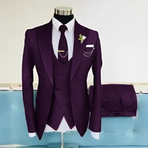 Royal Blue Suit For Men Wedding Dress Groom Tuxedo 3-piece Jacket Pant Vest Formal Elegant Men Customized Suit Terno Masculino - Image 6