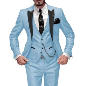 Elegant Suit for Men Formal Slim Fit Men's Suit Set 3 Pieces Blazer Vest and Pant Sets Luxury Costumes Wedding Dresses Business - Image 4