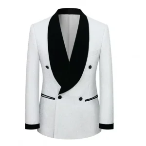 Stylish Suits for Men Shiny Yarn Coat Single Blazer or 2 Pieces Blazer and Pants Set Shawl Lapel Stage Costume Banquet Ceremony - Image 3