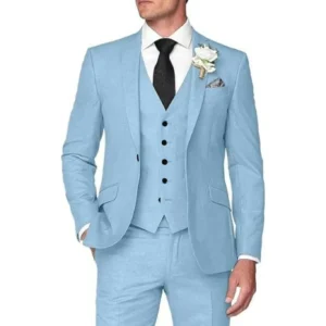 Formal Men's Suits Regular Tuxedo Notched Lapel Suits for Men 3 Pieces Blazer Vest and Pants Set Wedding Dresses Party Blazers - Image 6