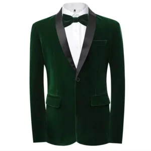 Classic Velvet Men Slim Fit Formal Suit Shawl Lapel Tuxedo Set 2-Piece Set Blazer and Pants Business Evening Party High Quality - Image 6