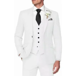 Formal Men's Suits Regular Tuxedo Notched Lapel Suits for Men 3 Pieces Blazer Vest and Pants Set Wedding Dresses Party Blazers - Image 3