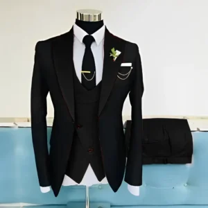 Royal Blue Suit For Men Wedding Dress Groom Tuxedo 3-piece Jacket Pant Vest Formal Elegant Men Customized Suit Terno Masculino - Image 3