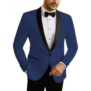 Dress Suit for Men 2 Pieces Blazer and Pants Set Shawl Lapel Regular Mens Suits Men's Suit for Wedding Business Tuxedo Set - Image 6