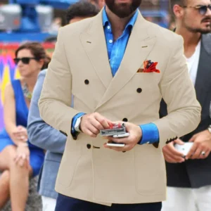 Mens Suit Single Blazer Suits Set Slim Fit Suit for Men Peak Lapel Tuxedo Set Wedding Groom Party Prom Business - Image 4