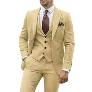 Formal Tuxedo Suits for Men Peak Lapel 3 Pieces Blazer Vest and Pants Set for Evening Party Business Wedding Dresses - Image 6