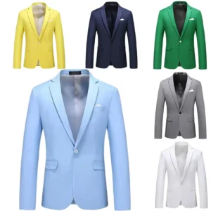 Men's Suit Blazer Slim Fit Suit Jacket Single Blazer Formal Dress Notched Lapel High Quality Wedding Dresses Business - Image 1