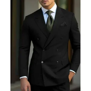 Classic Mens Suits Slim Fit 2 Pieces Blazer and Pants Peak Lapel Luxury Men Wedding Dresses Tuxedo Set for Prom Party Business - Image 2