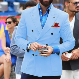 Mens Suit Single Blazer Suits Set Slim Fit Suit for Men Peak Lapel Tuxedo Set Wedding Groom Party Prom Business - Image 6